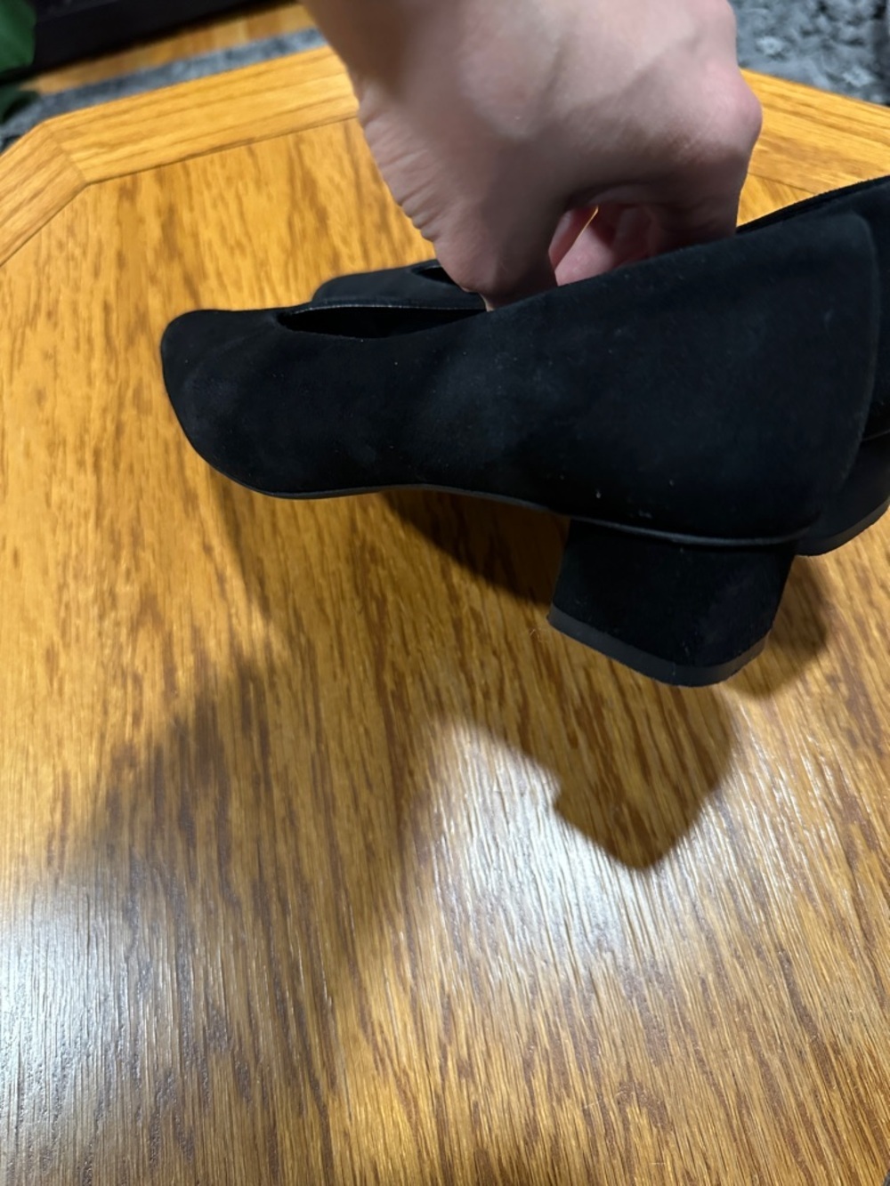 *EVERLANE* Black Suede Pointed-Toe Flats Size 5.5 - Picture 5 of 8